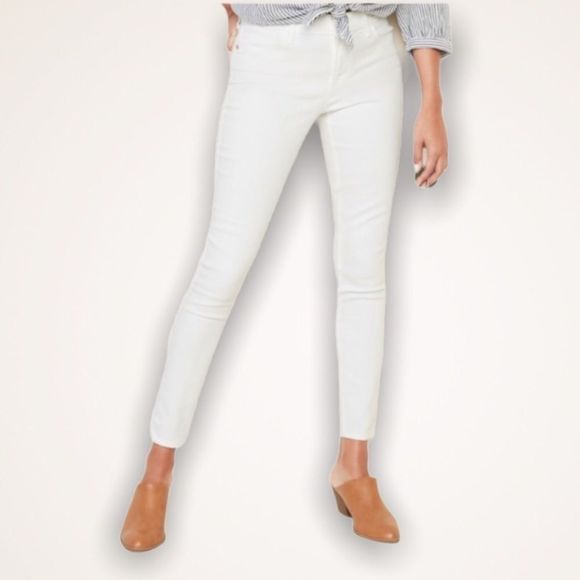 💫4/$30 SMART SET White Skinny Ankle Pants - Picture 1 of 9